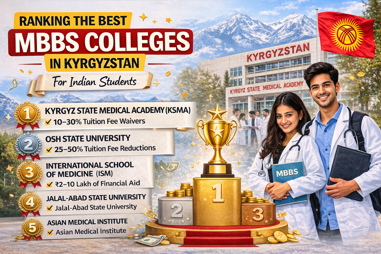 Ranking the Best MBBS Colleges in Kyrgyzstan for Indian Students